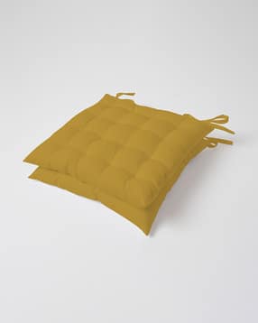 skanda fab Pack of 2 Quilted Square Cushion 16" x 16"-picture-11