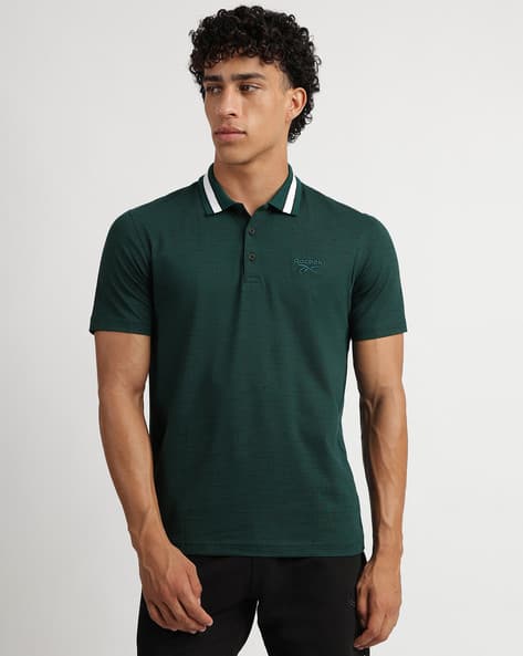 Reebok Men Collar Regular Fit T-Shirt