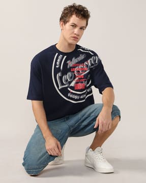 Buy Navy Blue Tshirts for Men by LEE COOPER Online | Ajio.com