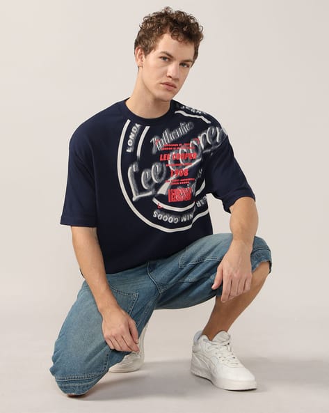 Buy Navy Blue Tshirts for Men by LEE COOPER Online | Ajio.com