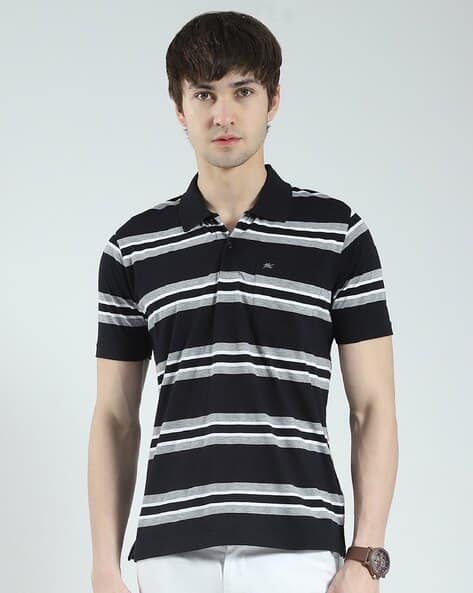 Buy Black Tshirts for Men by MONTE CARLO Online