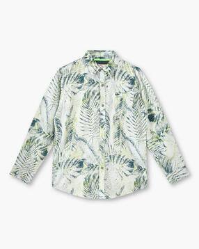 lee cooper Boys All-Over Print Regular Fit Shirt with Patch Pocket-picture-29