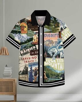 hellcat Boys Graphic Print Regular Fit Shirt-picture-24