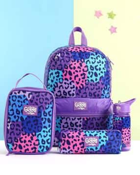 Backpack Water Bottle with Pencil Pouch & Lunch Bag Combo Bundle