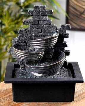 Three-Vessel Tabletop Indoor Fountain