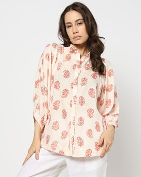 yousta Women Floral Print Relaxed Fit Shirt-picture-32