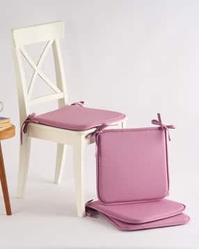 skanda fab Set of 4 Square Shaped Chair Pad 16" x 16"-picture-12