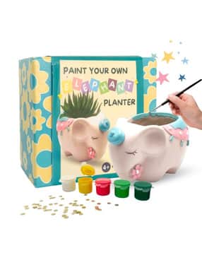 craftopedia Paint Your Own Elephant Planter Kit-picture-43