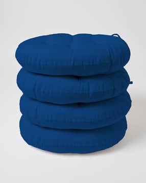 skanda fab Pack Of 4 Round Shaped Chair Pad-picture-50
