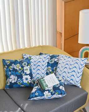 divine casa  Set of 5 Microfiber Square Cushion Cover-picture-27