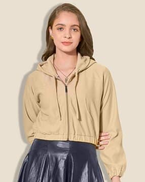 qioa  Women Regular Fit Hooded Jacket-picture-52