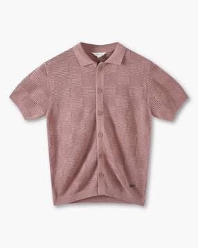 Boys Patterned Loose Fit Shirt