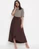 Women Liva Rayon Grey Geometric Print Co-Ord Set