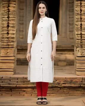 revangi Women Straight Kurta with 3/4th Sleeves-picture-47