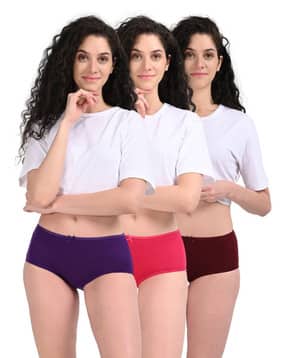 samvar Women Pack of 3 High-Rise Panties-picture-2
