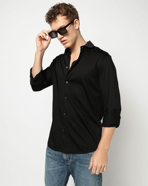 ARMANI EXCHANGE Men Full Sleeves Armani Classics Shirt