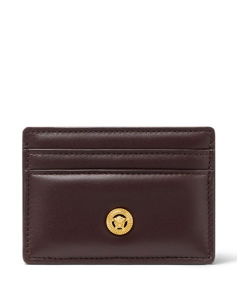Buy VERSACE Medusa Biggie Card Holder Black Color Men AJIO LUXE