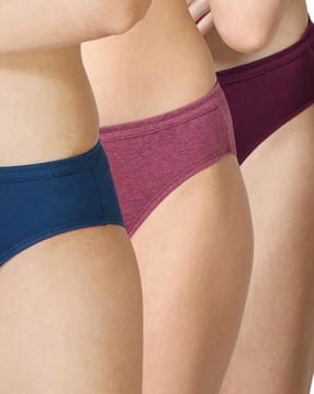 cumsin Pack of 3 Women Briefs with Elasticated Waist-picture-40