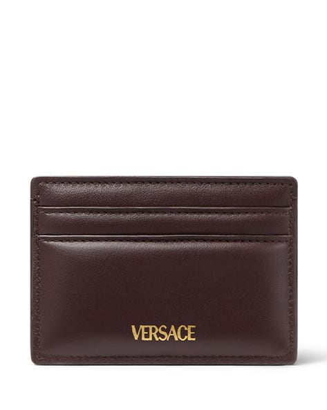 Buy VERSACE Medusa Biggie Card Holder | Black Color Men