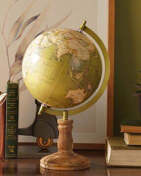 Green Decorative Globe with Stand - Large