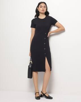 Buy H&M Women Collared Jersey Dress Online | Ajio.com