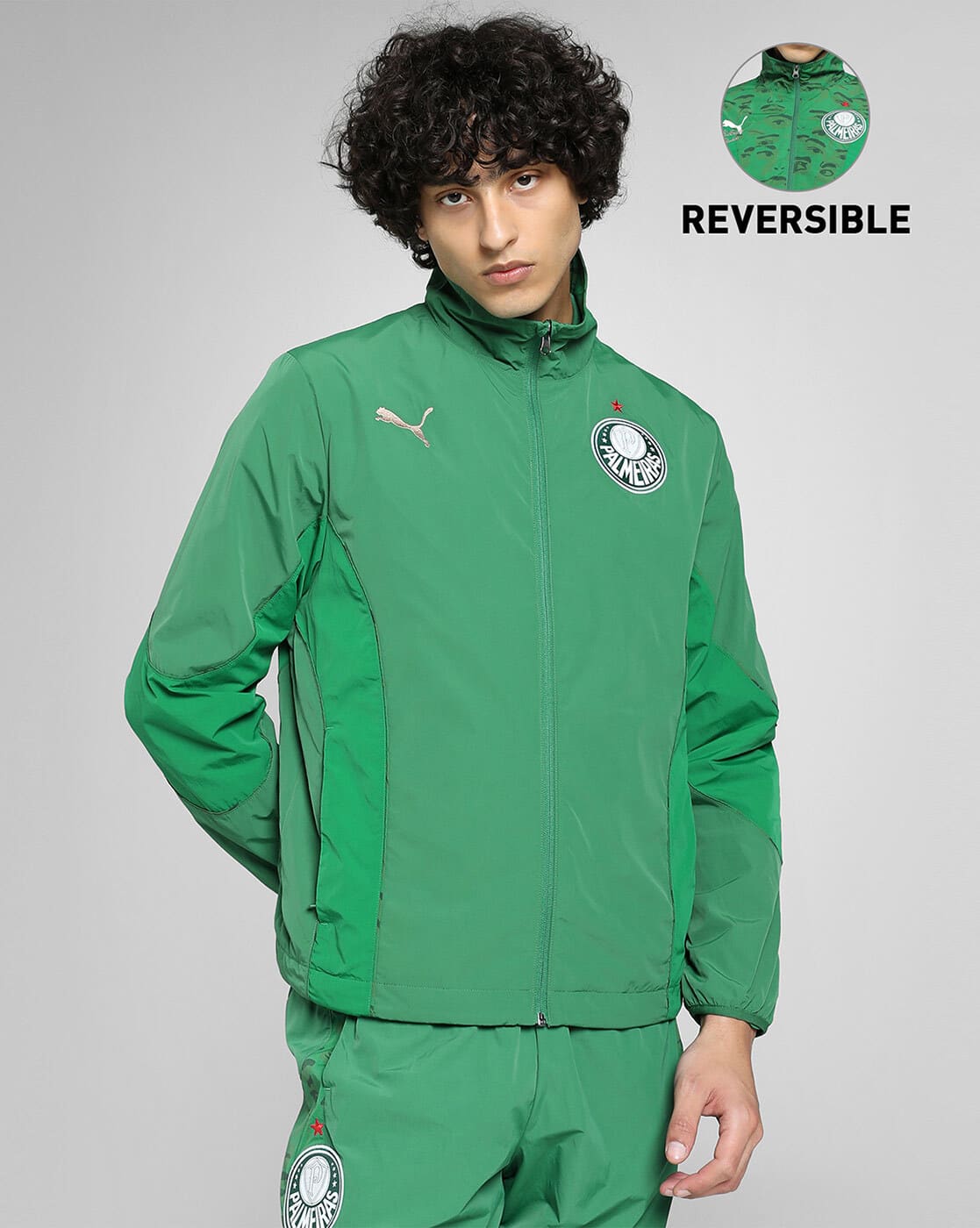 Puma グリーン ジャージジャケット L Buy Green Jackets & Coats for Men by PUMA Online | Ajio.com