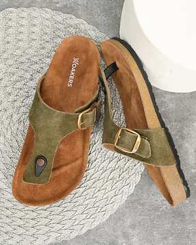 woakers Men Flip Flops With Faux Leather Upper-picture-25