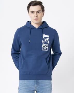 red tape Men Graphic Print Regular Fit Hoodie-picture-41