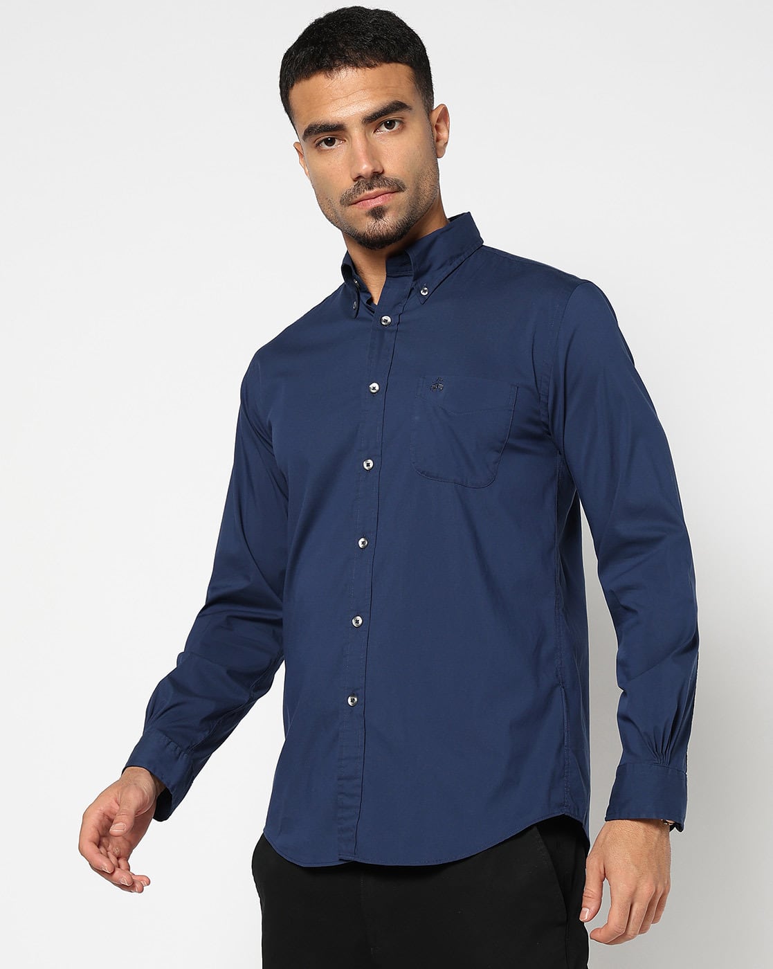 Buy BROOKS BROTHERS Regular Fit Shirt with Button-Down
