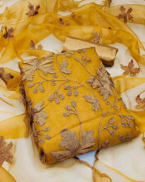 Women Embroidery Unstitched Dress Material