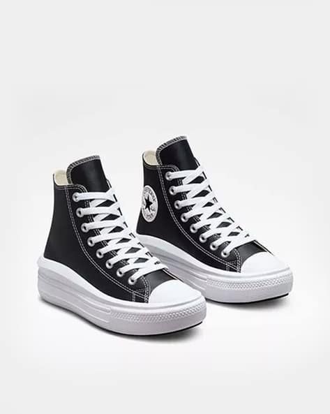 Women Chuck Taylor All Star Move Platform Foundational Leather High Top  Sneakers