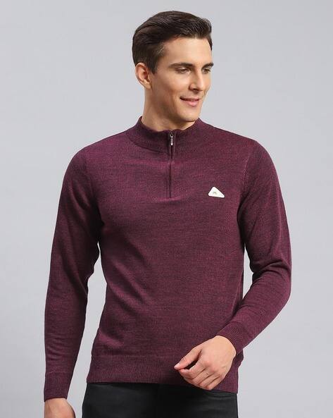 MONTE CARLO Men Logo Print Regular Fit Round-Neck Pullover