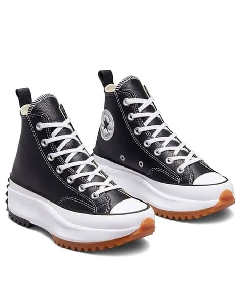 Unisex Run Star Hike Platform Foundational Leather High Top Sneakers