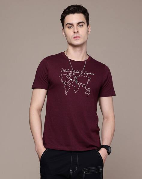 Buda Jeans Co Men Graphic Regular Fit Crew- Neck T-Shirt