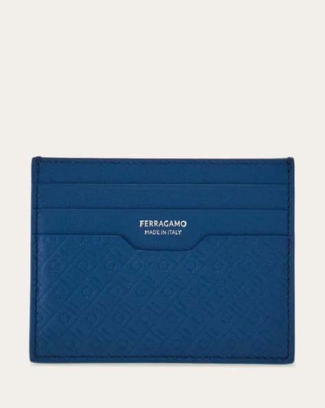 Ferragamo Monogram Card Wallet FERRAGAMO Monogram Coated Canvas