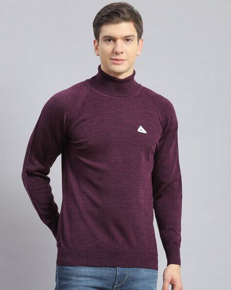 MONTE CARLO Men Regular Fit Turtleneck Pullover
