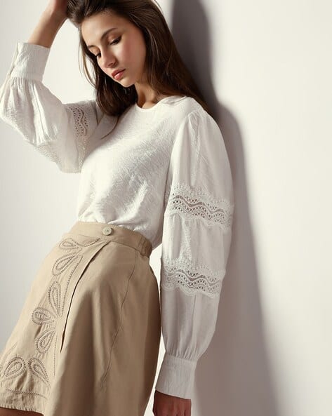 Women Puff Sleeves Top