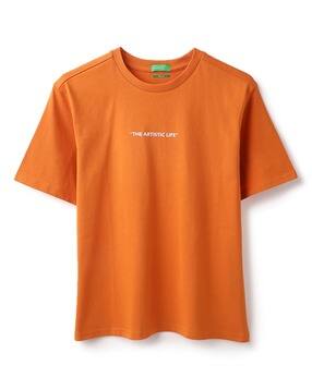 united colors of benetton Boys Typographic Print T-Shirt with Short Sleeves-picture-10