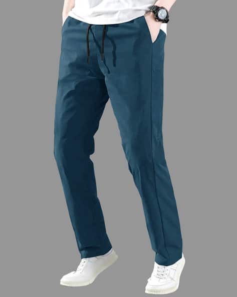 EYEBOGLER Men Straight Track Pants with Drawstring