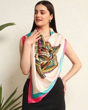 handicraft-palace Women Mandala Printed Silk Scarf-picture-47