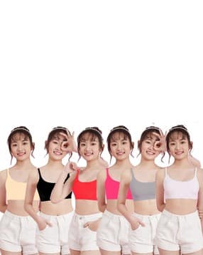 braafee Pack of 6 Girls Slip-On Slips-picture-34