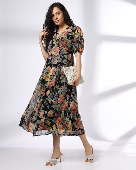 Buy Black Dresses for Women by Fig Online | Ajio.com