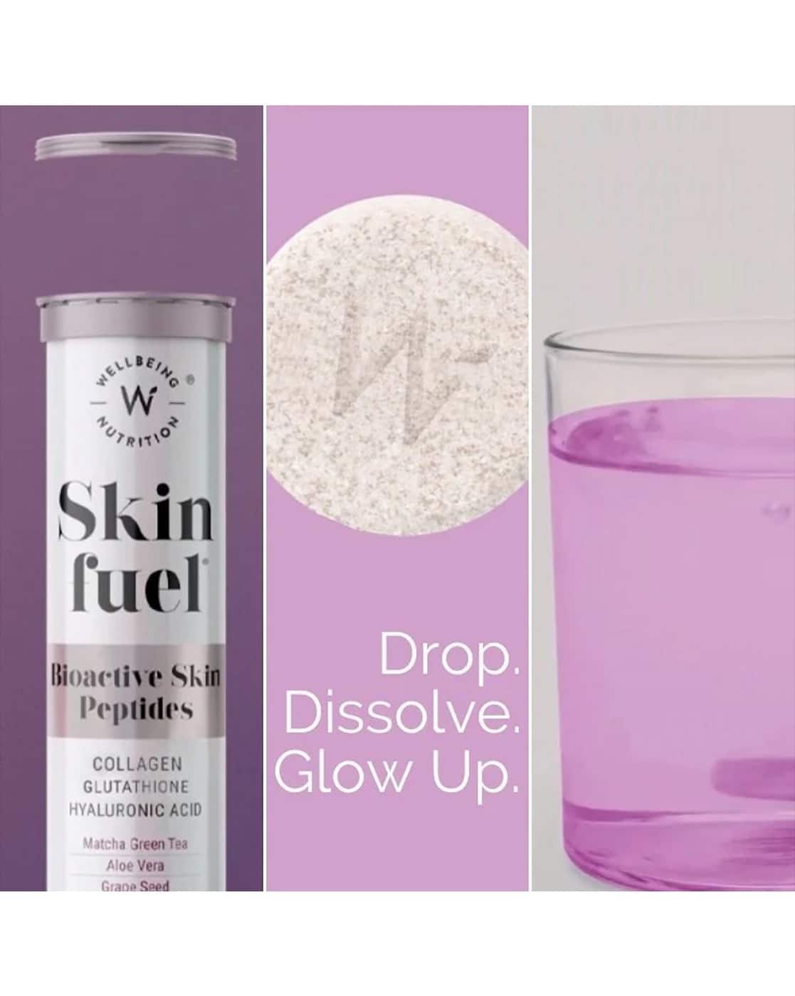 wellbeing nutrition glow collagen with glutathione Skin Fuel Liposomal | Vit C,E | Radiance & Pigmentation | Flavour Blueberry & Mint: Buy box of 1.0 Bottle at best price in India It is essential you take good care of your skin Buy Wellbeing Nutrition Glow Collagen