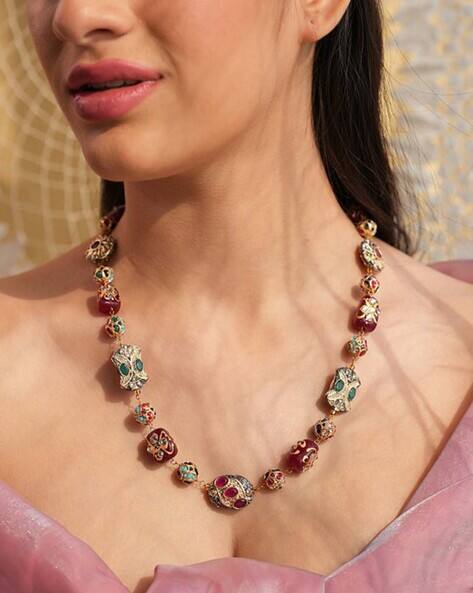 Binnis Wardrobe Women Gold-Plated Beaded Necklace