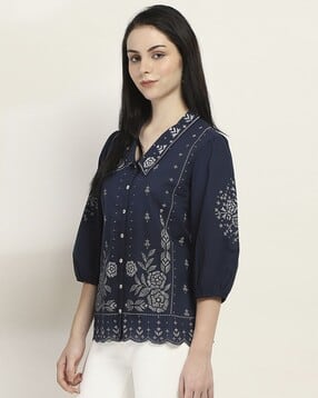 rangriti Women Floral Print Regular Fit Tunic-picture-19