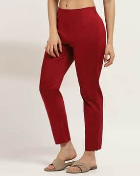 rangriti Women Flat-Front Straight Fit Pants-picture-15