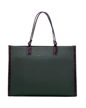 Women Tote Bag with Metal Logo Accent-image-40