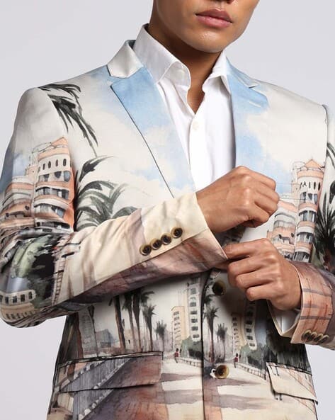 Buy Beige Blazers & Waistcoats for Men by Altheory by AZORTE
