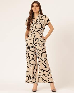 Women Floral Print Jumpsuit-image-8