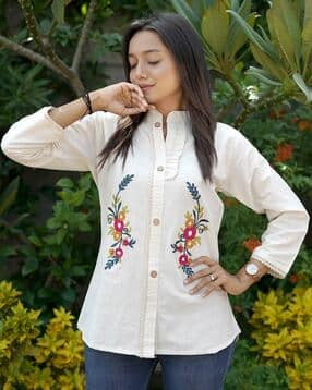 nyrika Women Embroidered Relaxed Fit Tunic-picture-37